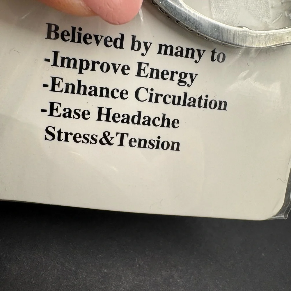 5/$25 NWT Inspirations Magnet Silver Beaded Bracelet